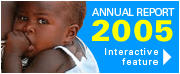 UNICEF Annual Report 2005 Interactive feature