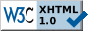 ¡XHTML válido 1.0!