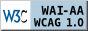 Icono de cumplimiento del Nivel Doble-A, WCAG 1.0 W3C-WAI