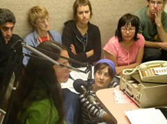 Budding broadcasters training at 3CR