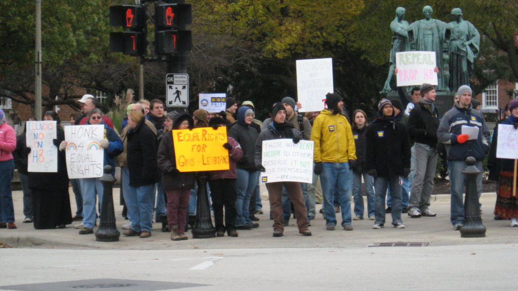 Proposition 8 Protest Champaign-Urbana