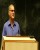 Norman G. Finkelstein speaking at Evergreen State University (Photo: Berd Whitlock)