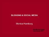 Blogging and Social Media - Slides