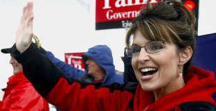 Selvbiografi. Sarah Palin i Anchorage, Alaska, p kampagnetur for republikanerne 2006.