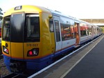 London Overground[1] (LO) is a commuter rail service in London, UK, the brand applied by Transport for London (TfL) to the services on four railway lines: the Wat ford DC Line, the North London Line, the West London Line and the Gospel Oak to Barking Line.