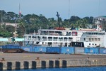 NOVEMBER 8 , 2008 , ZAMBOANGA PROVINCE , PHILIPPINES -  SEA VESSEL IN ZAMBOANGA PORT AREA