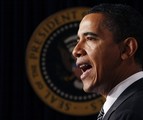 President Barack Obama makes remarks about investments in clean energy and new technology included in the budget, Monday, March 23, 2009, in the Eisenhower Executive Office Building on the White House campus in Washington.