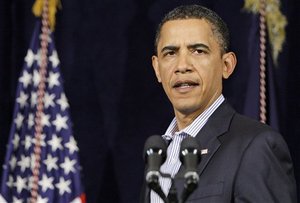 President Barack Obama speaks at the Marine Corps Base Hawaii in Kaneohe Bay, Hawaii Tuesday, Dec. 29, 2009.