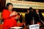 South African Health Minister, Manto Tshabalala-Msimang, speaks during the signing ceremony of the WHO Framework Convention on Tobacco Control, FCTC, at the World Health Organization, WHO, headquarters in Geneva, Switzerland