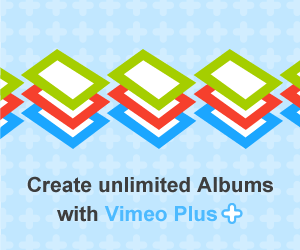 Create unlimited Albums with Vimeo Plus