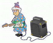 granny with guitar