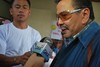 APRIL 18, 2009 , MANILA CITY, PHILIPPINES - FORMER PRESIDENT JOSEPH " ERAP " ESTRADA WAS INTERVIEWED BY SOME TV NETWORK  AS HE CELEBRATED HIS 70TH BIRTHDAY IN ASSOCIATION DE DAMAS DE FILIPINAS WITH THE CHILDREN AND CARE TAKERS OF , A TALK ABOUT ORPHANAGE WHICH WAS FUNDED BY ESTRADA ON HIS TERM TO BE RENOVATED IN 45 DAYS AFTER IT WAS BURNED LAST DECEMBER 3, 1998 WITH 29 PERISHED CHILDREN AND CARE TAKERS. IT HAS BEEN HIS EFFORTS TO CELEBRATE HIS BIRTHDAY EVERY YEAR ON THE SAID ORPHANAGE.