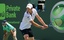 Andy Roddick (USA) competes against Tomas Berdych (CZE) at the Men's Singles Championship of the 2010 Sony Ericsson Open at The Crandon Park Tennis Center in Key Biscayne, Florida. No. 6 seed Roddick defeated No. 16 seed Berdych 7-5, 6-4.  - April 4, 2010