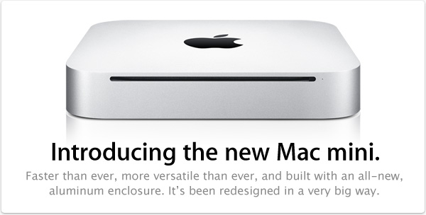 Introducing the new Mac mini. Faster than ever, more versatile than ever, and built with an all-new, aluminum enclosure. It’s been redesigned in a very big way.