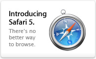 Introducing Safari 5. There’s no better way to browse.