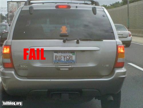 epic fail-License Plate Fail