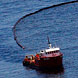 Oil Skimmer in Gulf of Mexico