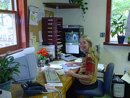 Deborah in front office