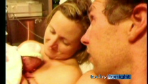 Baby revived after mom's touch