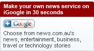 make your own news service on igoogle