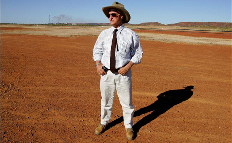 You say redneck as if it was bad… Katter at Mt Isa Airport. Photo: Eddie Safarik