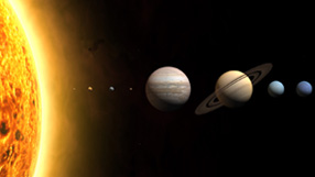 Explore the Solar System (illustration of the Sun and eight planets  International Astronomical Union)