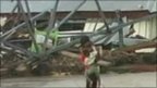 Flood survivors in Indonesia