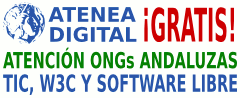 Atenea Digital: atención personalizada gratuita a ONGs andaluzas en materia de Tecnologías de la Información y la Comunicación, Software Libre, Calidad del código y Accesibilidad web