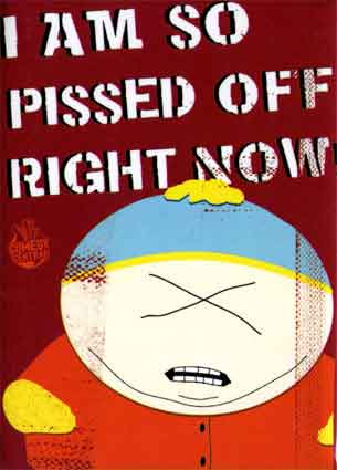 Cartman Pissed Off