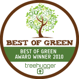 Treehugger Best of Green 2010 Award Winner