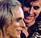 Brian Eno and Bryan Ferry in 1972