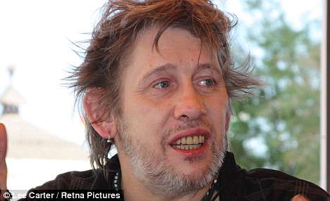 Shane MacGowan and his new teeth