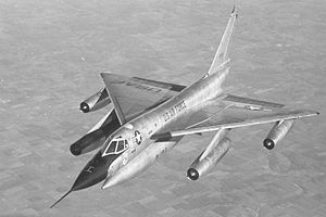 B-58 Hustler in flight