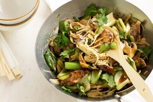 Pork & mushroom stir-fry