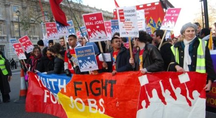 Left-wing front organisations, such as the Socialist Party's "Youth Fight for Jobs," are organised around single-issues which many people are concerned about but are used as a recruiting tool and a way of selling papers whilst serious and radical action is demobilised from above in favour of passive, ineffective protests