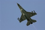 ** FILE ** An Israeli F-16 warplane takes off to a mission in Lebanon from an air force base in northern Israel, in this Sunday, July 16, 2006 file photo.