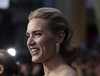 Kate Winslet, nominated for best actress for "The Reader," arrives for the 81st Academy Awards Sunday, Feb. 22, 2009, in the Hollywood section of Los Angeles.