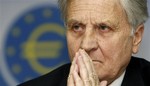 Jean-Claude Trichet, President of the European Central Bank ECB reacts during a news conference in Frankfurt, central Germany, Thursday, July 3, 2008.