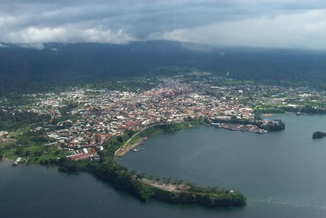 Malabo (pronounced /məˈlɑːboʊ/) is the capital of Equatorial Guinea, located on the northern coast of Bioko Island (formerly Fernando Pó) on the rim of a sunken volcano.[1]. Its population has grown rapidly over the past ten years to about 100,000 but it remains the second largest city in the country, it is also one of the smallest capital cities in Africa.[