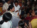 INDIA-UNION-RAIL-MINISTER-MAMATA-BANERJEEIndia Union Rail Minister Mamata Banerjee during the Meeting at Burdwan in Eastern India ---- WN/BHASKAR MALLICK