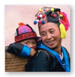 Hmong father and child © Frans Lemmens and Getty Images