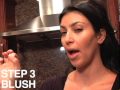 Kim Kardashian Make Up Toturial Part1 {Perfect Your Foundation And Blush}