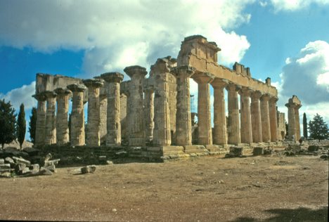 The temple of Zeus in Cyrene