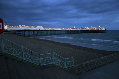 Brighton Pier at night