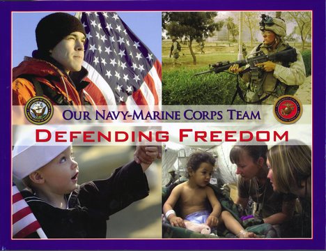 Cover photo of the new coffee table photo book Defending Freedom.