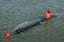 Nuclear research submarine NR-1 arrives in Galveston in preparation for Operation Flower Garden Banks Expedition 2007.