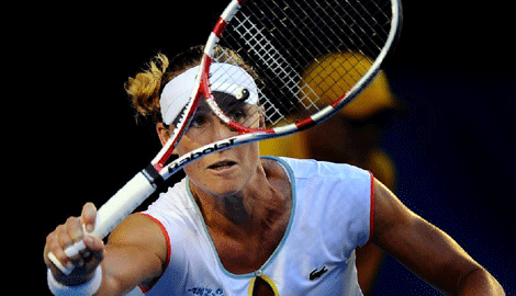 Samantha Stosur in action. Photo: Colleen Petch 