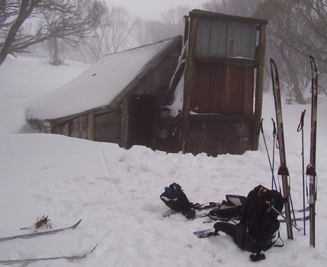 Wallace's Hut, Bogong High Plains, Victoria. A mountain hut (also known as alpine hut, mountain shelter, and mountain hostel) is a building located in the mountains intended to provide food and shelter to mountaineers, climbers and hikers