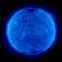 False-color image of the Sun's corona as seen in deep ultraviolet by the Extreme ultraviolet Imaging Telescope