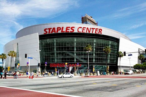 Staples Center, a premier venue for sports and entertainment, is home to five professional sports teams, most notably the Los Angeles Lakers